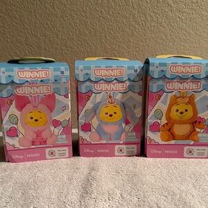 Disney Miniso Winnie Plush Bundle Piglet Eeyore Tigger Blind Box New